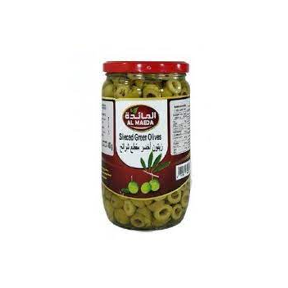 Al Maeda Slieced Green Olives 1000g