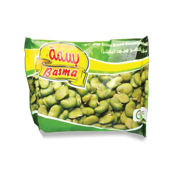 Basma Frozen Green Broad Beans Peeled (400g)