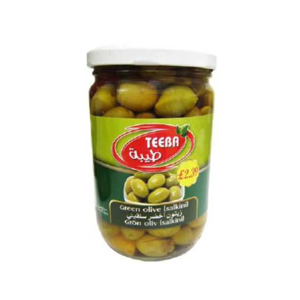 Teeba Green Olives salkini 640g