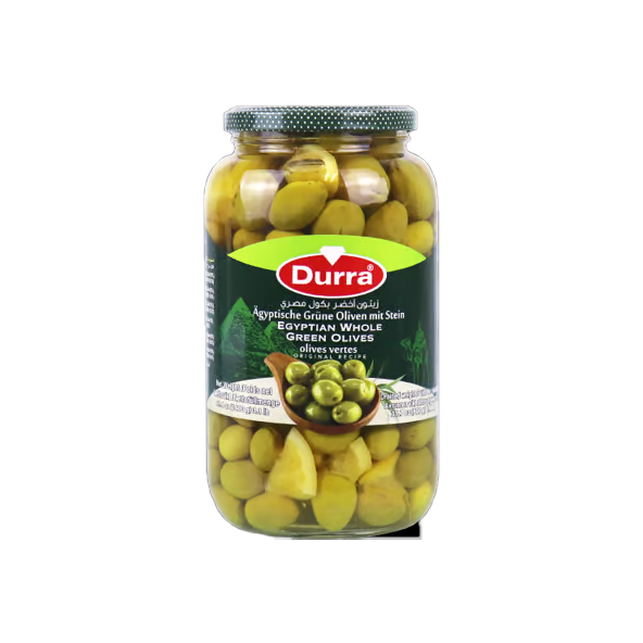 Durra Egyptian Whole Green Olive 450g