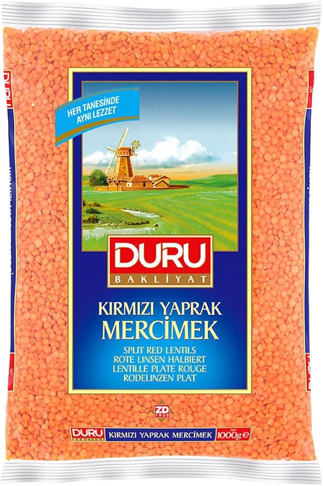 DURU RED LENTILS WHOLE 1KG