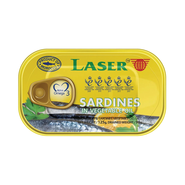 Laser Sardines In Sunflower Oil