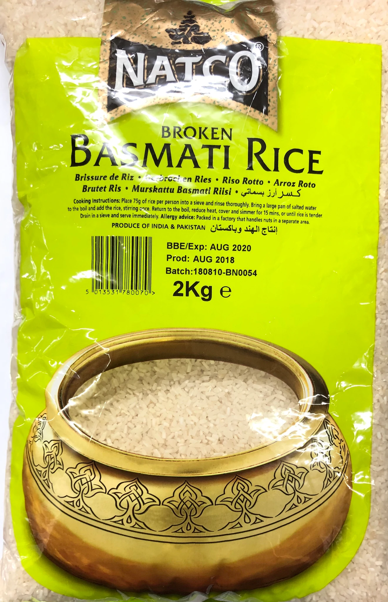 NATCO BASMATI RICE 2KG