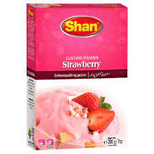 SHAN STRAWBRY CUSTARD POWDER 200G