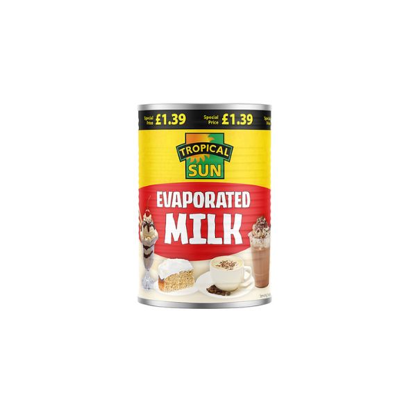 Tropical sun evaporated milk