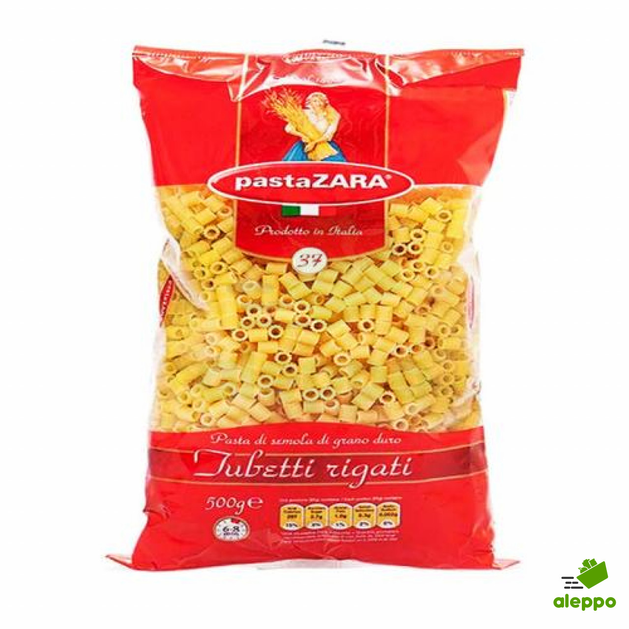 PASTA ZARA TUBETTI 37 500G