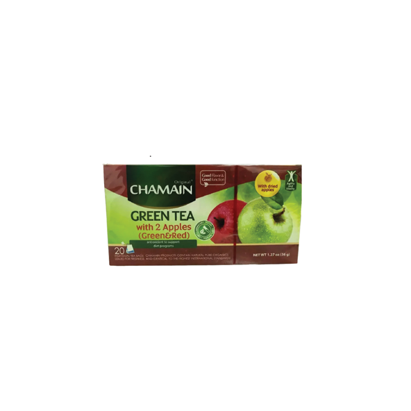 Chamain Green Tea  With 2 Apples 20 bags