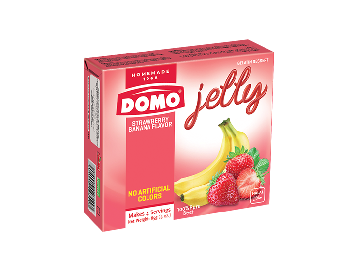 DOMO JELLY STRAWBERRY BANANA 85G