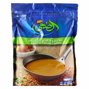 ALDOHA YELLOW LENTILS 500G